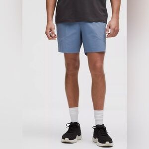 LULULEMON UTYB Blue License To Train Shorts 7" Linerless Pique Men's Sz M